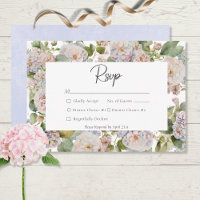 Rustic Pastel Hydrangea Floral Monogram White