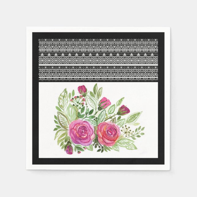 Rustic patchwork, patchwork napkin (Front)