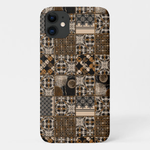 Rustic patchwork pattern Case-Mate iPhone case