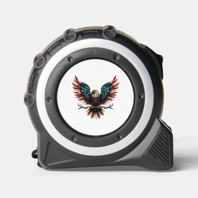 Rustic patriotic American/USA bald eagle 1 (Front)