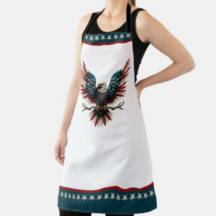 Rustic patriotic American/USA bald eagle Apron