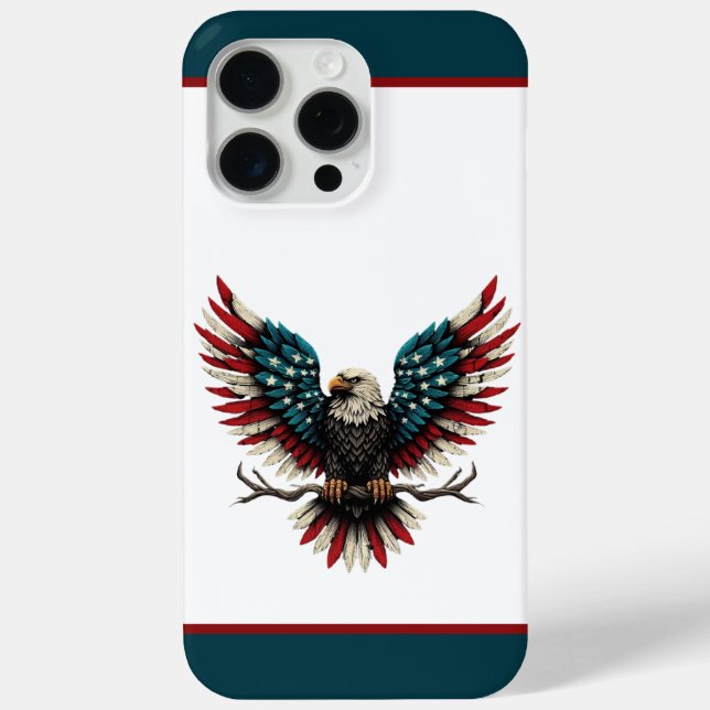 Rustic patriotic American/USA bald eagle Case-Mate iPhone Case (Back)