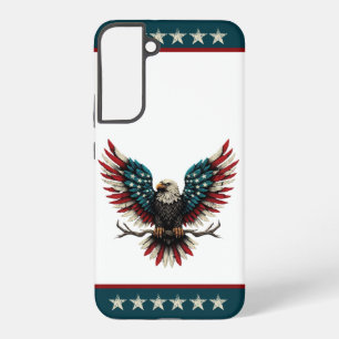 Rustic patriotic American/USA bald eagle Samsung Galaxy Case