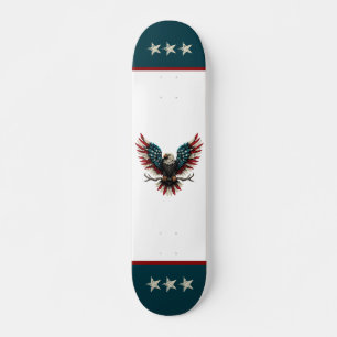 Rustic patriotic American/USA bald eagle Skateboard