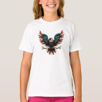 Rustic patriotic American/USA bald eagle