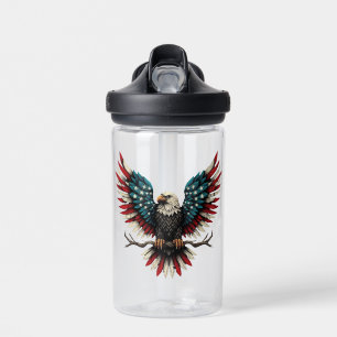 Rustic patriotic American/USA bald eagle Water Bottle
