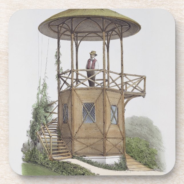 Rustic Pavilion at Marcilly, from 'Habitations Cha Coaster (Front)