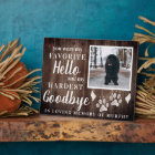 Rustic Paw Prints Personalised Pet Memorial Photo