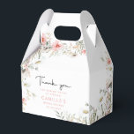 Rustic Peach Wildflowers Favour Box<br><div class="desc">Complete your rustic bridal shower with our "Rustic Peach Wildflowers Favour Box." These boxes, featuring peach and sage green wildflowers, are perfect for holding bridal shower favours. Customise every detail to match your unique style, and use them as wedding shower decorations and guest gifts to say thank you. These floral...</div>