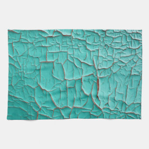Rustic peeling paint tea towel
