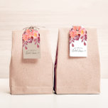 Rustic Peonies Elegant Script Bridal Shower Gift Tags<br><div class="desc">Watercolor peonies in beautiful fall colours with burgundy and dusty blush with matching foliage. You can choose between different background colours and mix and match this collection as you like it. Elegant calligraphy script accentuates the overall look and is paired well with a combination of a serif and sans serif...</div>