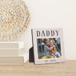 Rustic Personalised Daddy Photo Plaque<br><div class="desc">Charming custom plaque for Father's Day,  birthdays,  or new dads features a favourite photo with "Daddy" above in rustic lettering. Personalise with the year he became a dad beneath,  or add a custom message or name.</div>