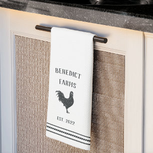 Rustic Personalised Farm Name Tea Towel