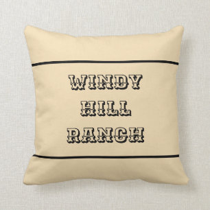 Rustic Personalised Farm & Ranch Cushion