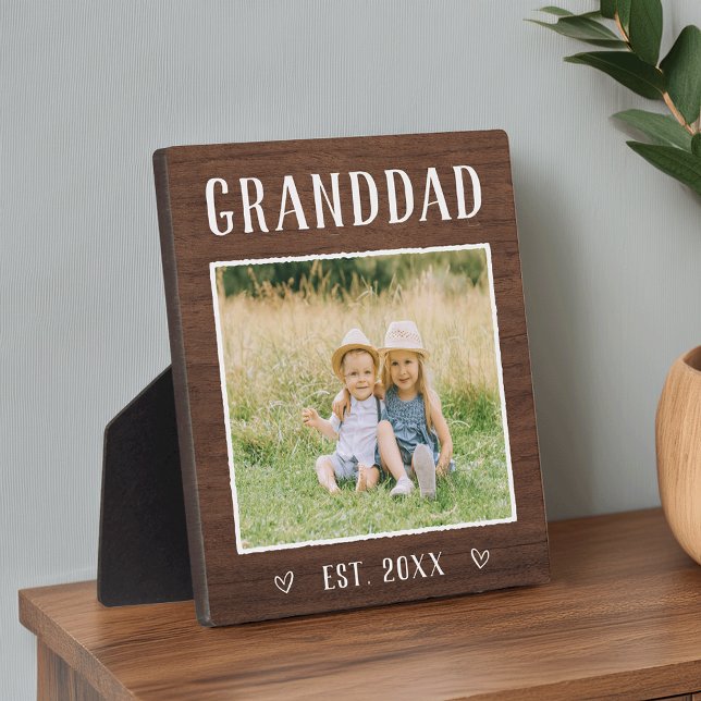 Rustic Personalised Granddad Grandpa Plaque (Creator Uploaded)