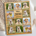 Rustic Personalised Photo Collage Pet Dog 2023 Planner<br><div class="desc">Custom pet photo collage calendar planner for your best friend. Keep all your dogs appointments, whether its veterinary visits, puppy play dates, dog grooming, or training all organised, every pet deserves a personalised pet photo planner ! Our dog photo planner has 11 photos to personalise, name and text. Design is...</div>