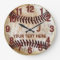 Rustic Personalised Vintage Baseball Wall Clocks