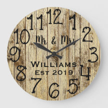 Rustic Personalized Brown Wood Custom
