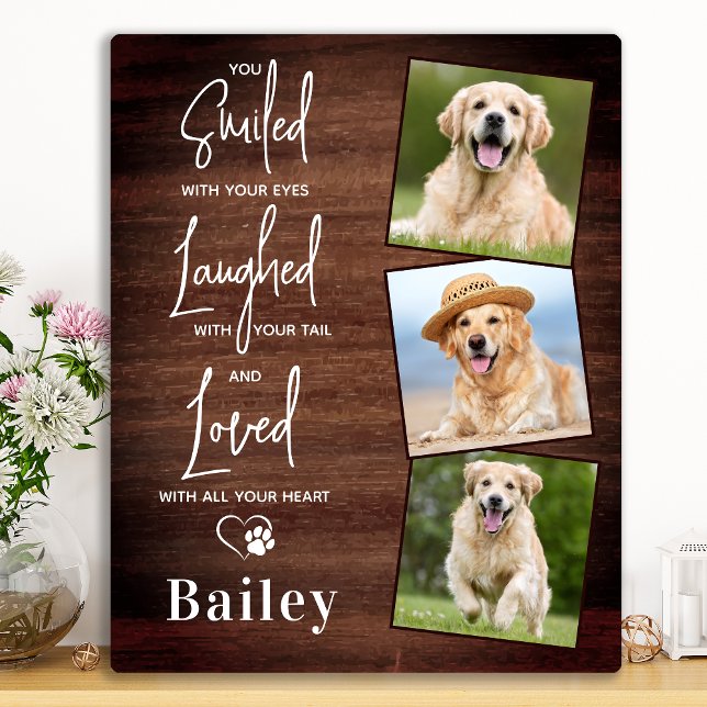 Rustic Pet Dog Memorial Personalised Remembrance  Plaque (Creator Uploaded)