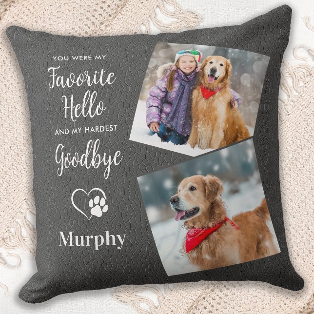 Rustic Pet Loss Keepsake Pet Dog Memorial Cushion (Creator Uploaded)