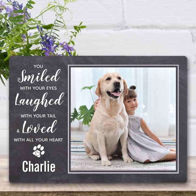 Rustic Pet Loss Keepsake Pet Memorial Photo Plaque (Creator Uploaded)