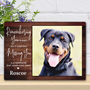 Rustic Pet Memorial Personalised Dog Remembrance Plaque