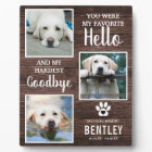 Rustic Pet Photo Memorial Dog Keepsake | Pet Loss