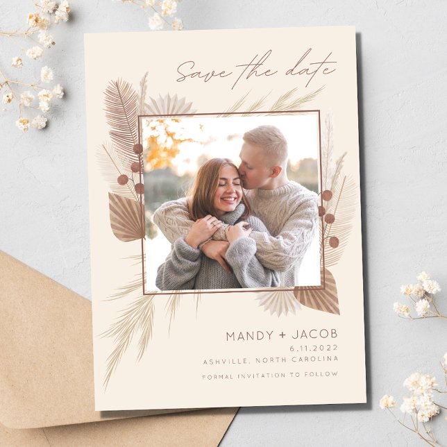 Rustic Photo Fall Wedding  Save The Date (Rustic Photo Fall Wedding Save The Date)