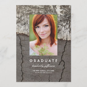 Rustic Photo Graduation Party and Announcement