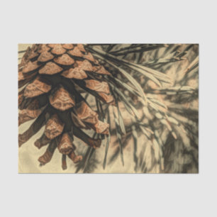 Rustic Pine Cone Design Tissue Paper