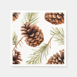 Rustic Pine Cone Napkin