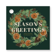 Rustic Pine Dried Orange Wreath Green Holiday