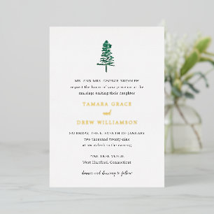 Rustic Pine Tree Modern Wedding