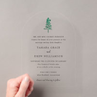 Rustic Pine Tree Modern Wedding