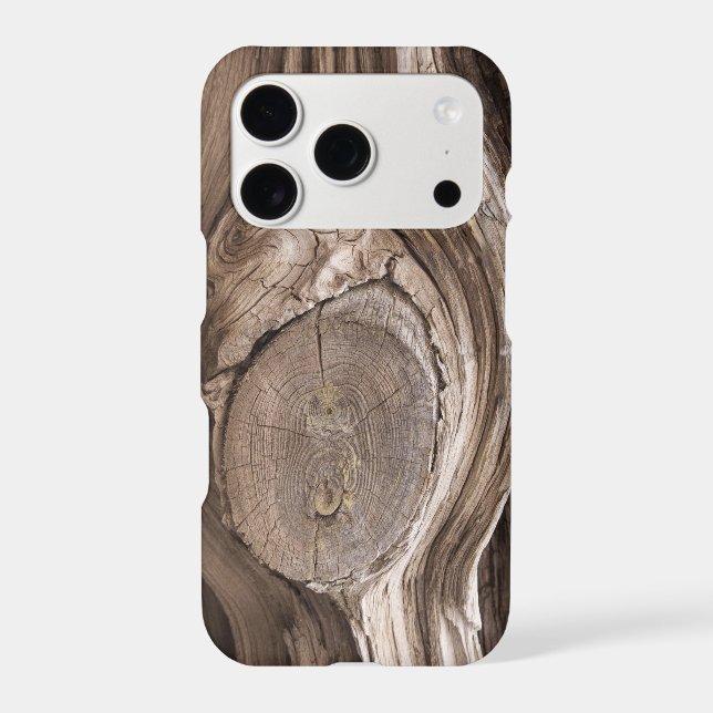 Rustic Pine Wood Knot Texture Close-Up Photograph (Back)