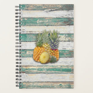 Rustic Pineapples (Teal) Planner