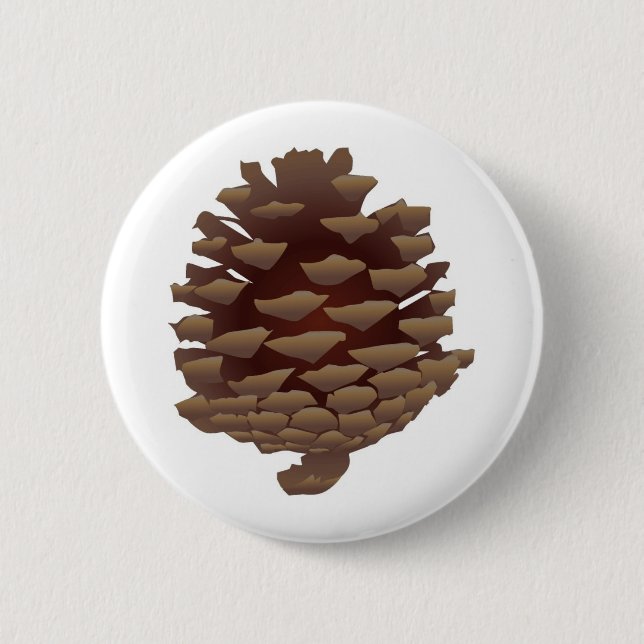 Rustic Pinecone 6 Cm Round Badge (Front)