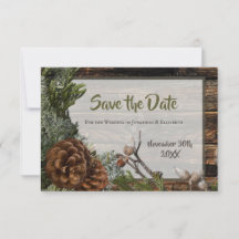 Rustic Pinecone Winter Wedding