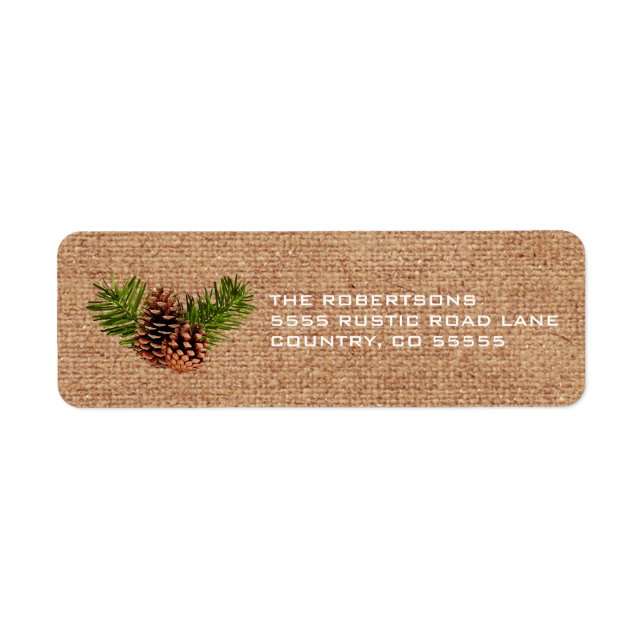 Rustic Pinecones and Branches (Front)