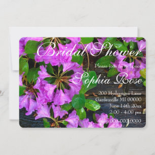 Rustic Pink Azaleas Invitation