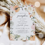 Rustic Pink Floral Pumpkin Girl Baby Shower Invitation<br><div class="desc">Rustic Pink Floral Pumpkin Girl Baby Shower Invitation
All designs are © PIXEL PERFECTION PARTY LTD</div>