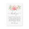 Rustic Pink Floral Wedding Thank You