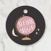 Rustic Pink Globe Adventure Theme Baby Shower
