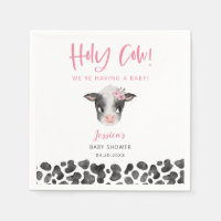 Rustic Pink Holy Cow Baby Shower