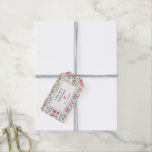 Rustic Pink Peony Floral Bridal Shower Gift Tags<br><div class="desc">Chic and elegant bridal shower favour tag begins with a feminine all-over pink peony floral print. A rectangular white frame on the front surrounds the bride's name, bridal shower and date. A pink heart separates the text. This gift tag is part of a collection that contains the elements you need...</div>