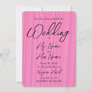 Rustic Pink Texture - Create Your Own Wedding Invitation