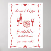 Rustic Pizza & Wine Bridal Shower