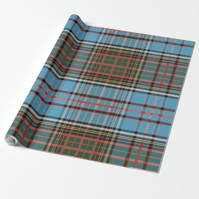 Rustic Plaid Anderson Tartan Wrapping Paper (Unrolled)