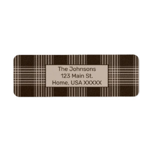 Rustic Plaid Brown and Beige