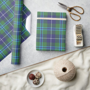 Rustic Plaid Christmas Holidays Douglas Tartan Wrapping Paper
